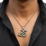 Om Trishul Pendant wearable lifestyle view