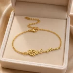 Rose Signature Name Bracelet in premium gift box – personalized jewellery