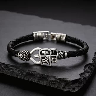 Shiv Rudraksha Trishul Kada premium hero view