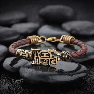Shiva Damru Bracelet For Men premium hero view