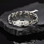 Silver Om Charming Diamond Bracelet premium hero view
