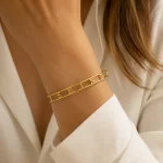 Simple Name Kada on female wrist – personalized jewellery