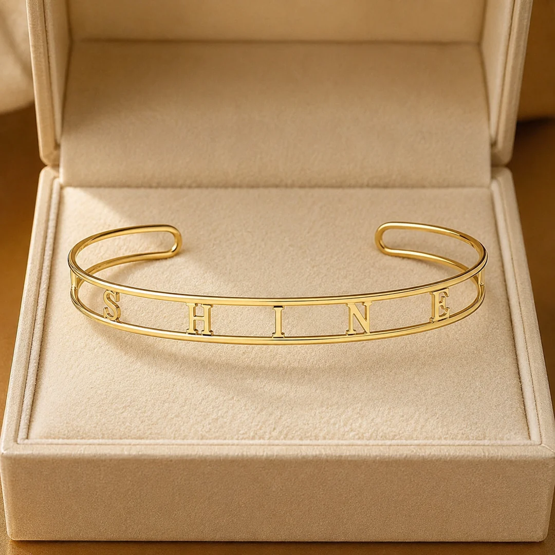 Simple Name Kada in premium gift box – personalized jewellery