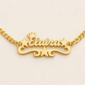 Star Name Bracelet macro close-up – personalized jewellery