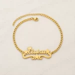 Star Name Bracelet flat lay product view – personalized jewellery