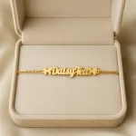 Two Butterfly Name Bracelet in premium gift box – personalized jewellery